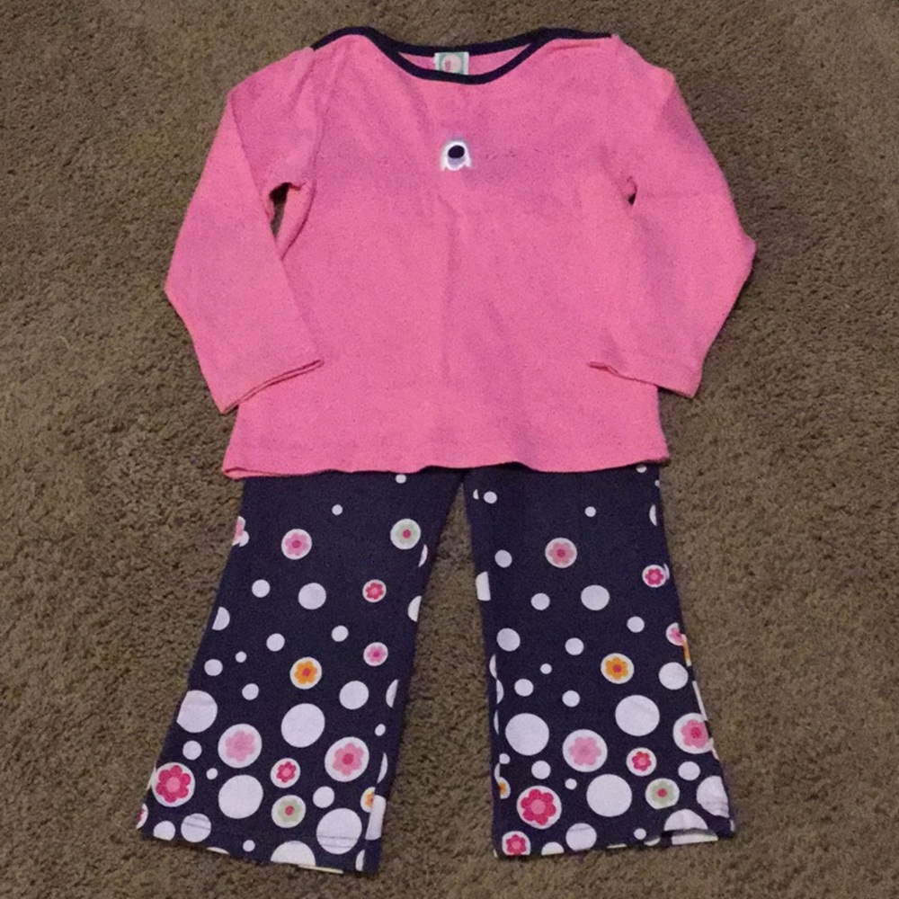 Vintage Gymboree 2 pc “Flower Power” top & pants Size 3